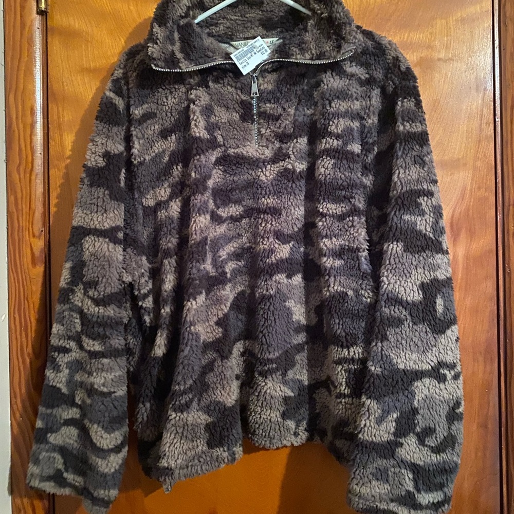 Camouflage Sherpa Pullover